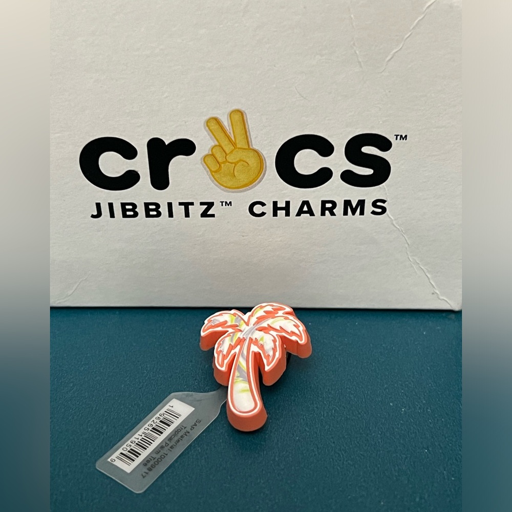 NWT Croc Jibbitz, Croc charm, Tropical palm tree